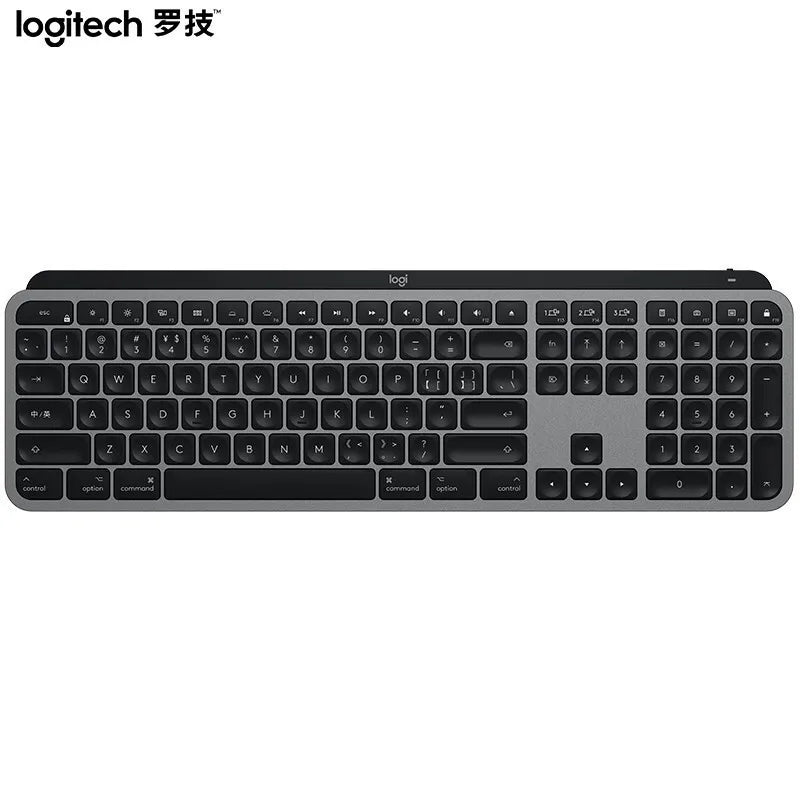 Logitech MX Keys Teclado sem Fio, Bluetooth, Office, 104 Teclas, Recarregável, Retroiluminado, Ultrafino, Silencioso, Portátil, Executivo para PC, Laptop