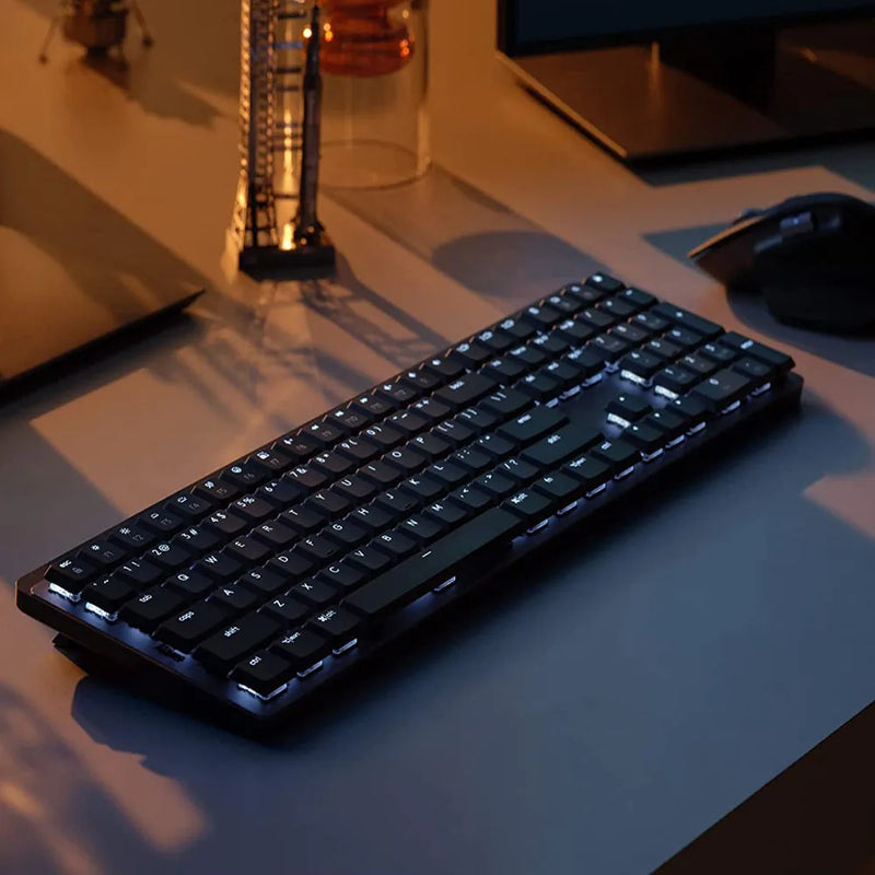 Logitech MX Mechanical Mini Wireless Gaming Keyboard Office Gaming Keyboard for Windows IOS Android Wireless Bluetooth Keyboard