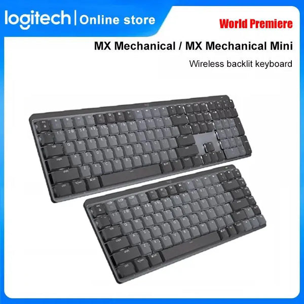 Logitech MX Mechanical Mini Wireless Gaming Keyboard Office Gaming Keyboard for Windows IOS Android Wireless Bluetooth Keyboard