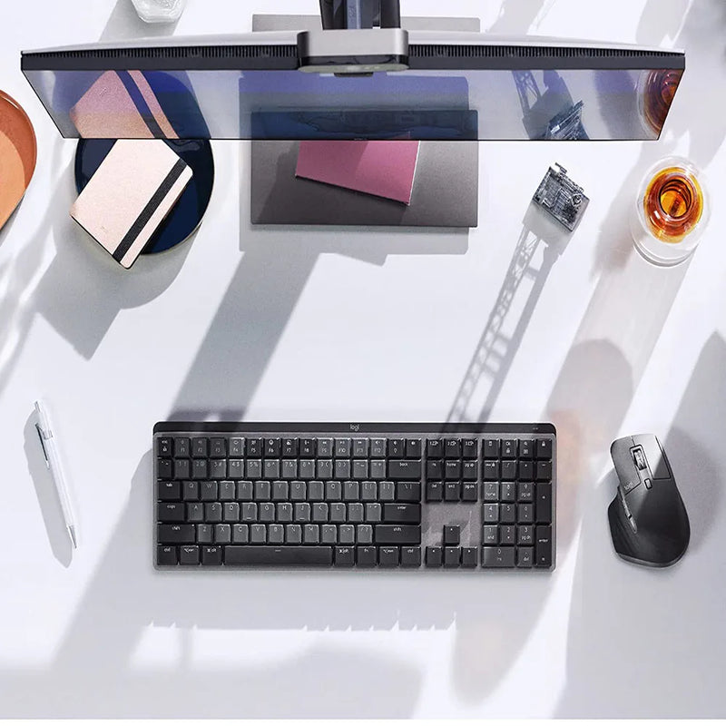 Logitech MX Mechanical Mini Wireless Gaming Keyboard Office Gaming Keyboard for Windows IOS Android Wireless Bluetooth Keyboard