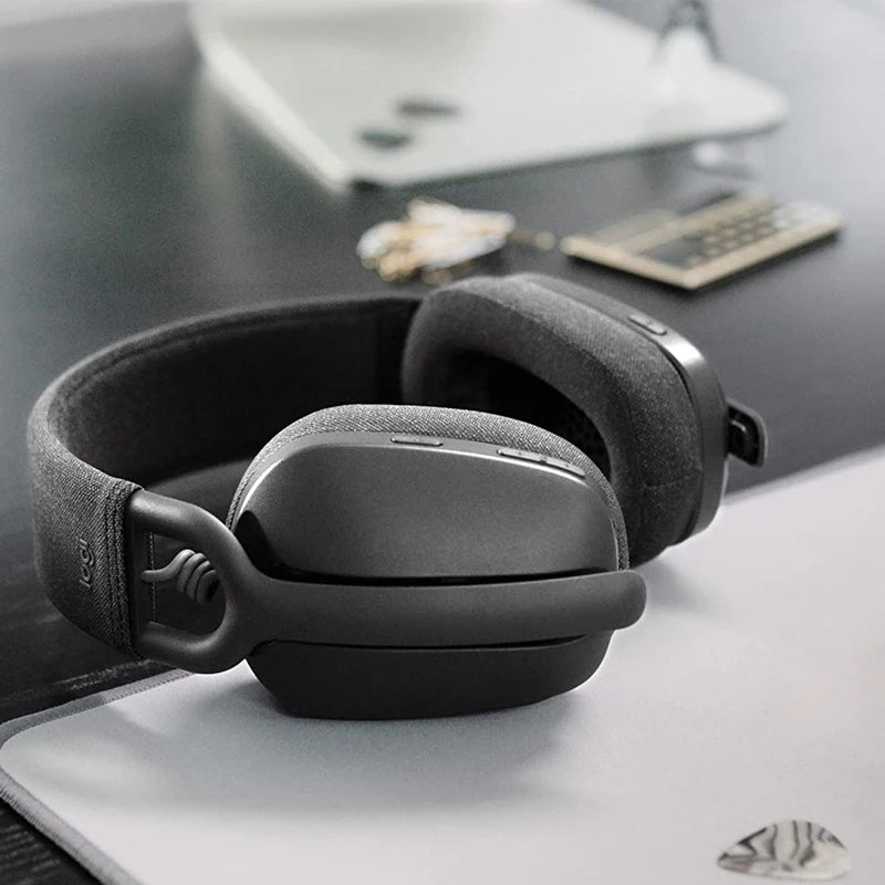 Logitech Zone Vibe 100 Lightweight Wireless Headphones com microfone, cancelamento de ruído, multiponto avançado, Bluetooth, Gaming Hedest