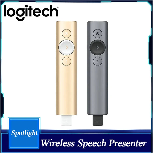 Logitech-controle remoto sem fio para apresentador, controle remoto, digital, com usb, bluetooth, conexão dupla
