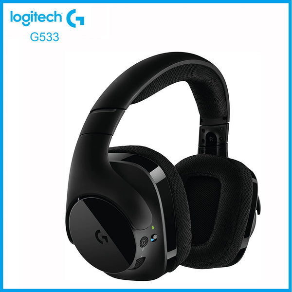 Logitech (g) g533 fones de ouvido 7.1 jogo som surround sem fio fone microfone competição computador fone de ouvido