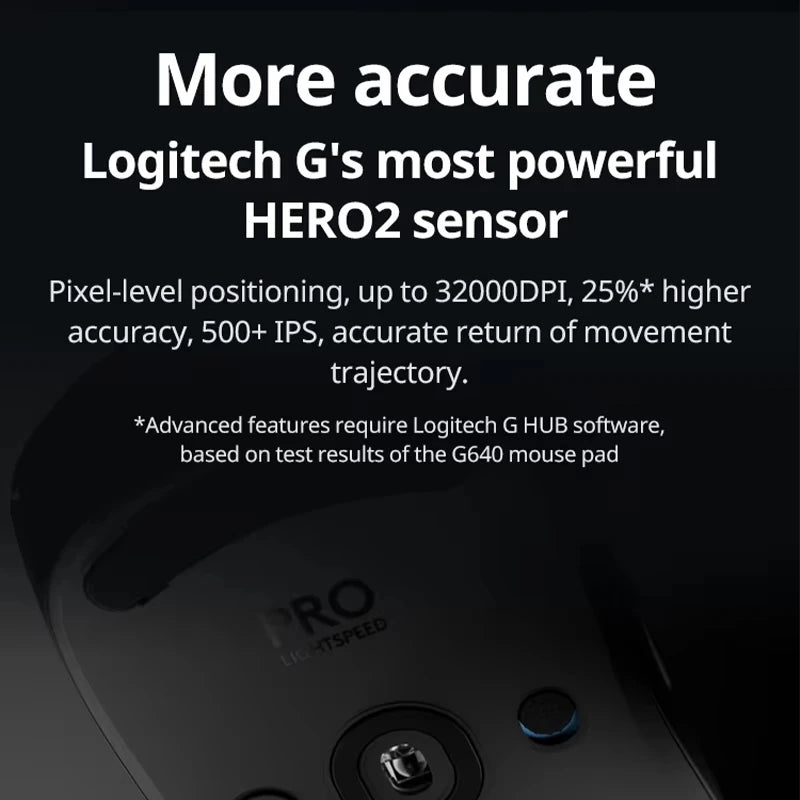 Logitech g pro 2 lightspeed mouse para jogos sem fio pc gamer mouse bluetooth gpw 4 novo original