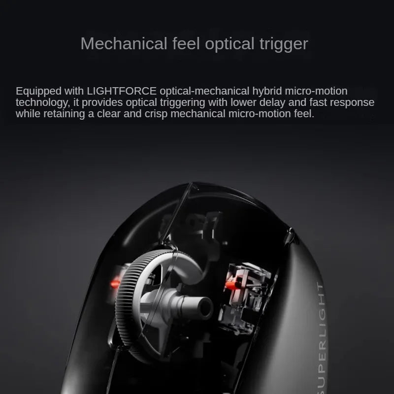Logitech-gpw mouse para jogos sem fio, acessórios portáteis recarregáveis, gamer, gamer, king g pro, terceira geração