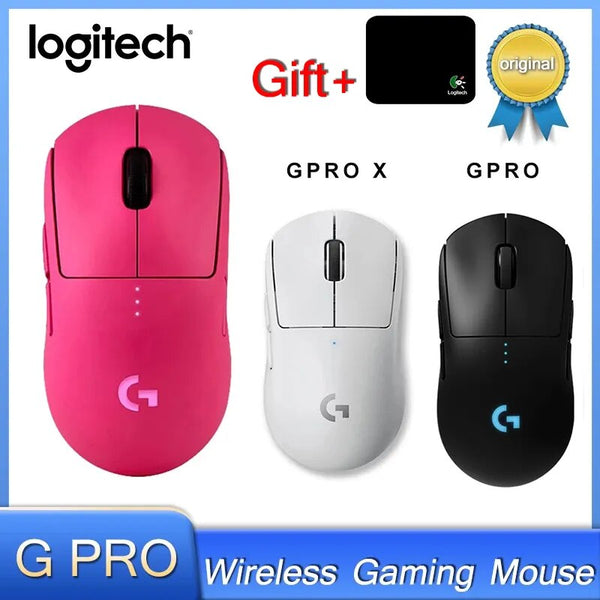 Logitech-hero g pro x 25k mouse sem fio para jogos, acessórios mecânicos para jogos, sensor 16k dpi, cor rosa