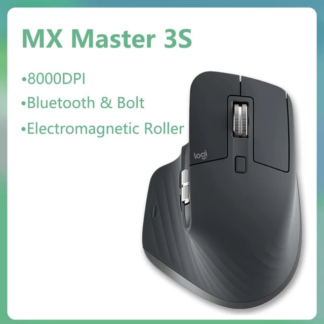 Logitech mx master 3s 3 mouse em qualquer lugar 2s mouse sem fio bluetooth mouse de escritório com receptor sem fio 2.4g mx master 2s atualização