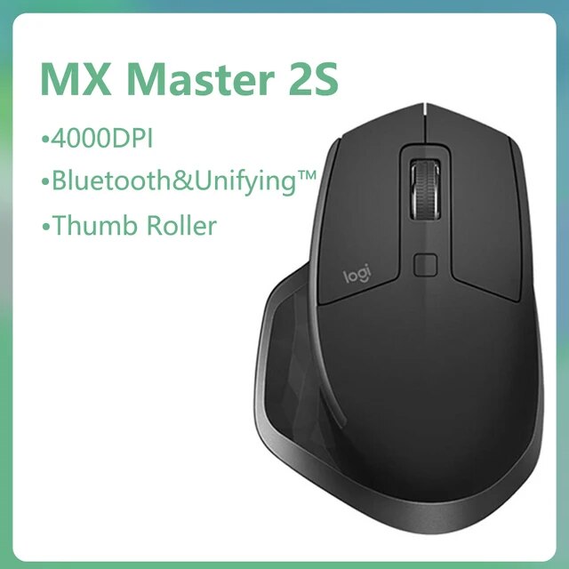 Logitech mx master 3s 3 mouse em qualquer lugar 2s mouse sem fio bluetooth mouse de escritório com receptor sem fio 2.4g mx master 2s atualização