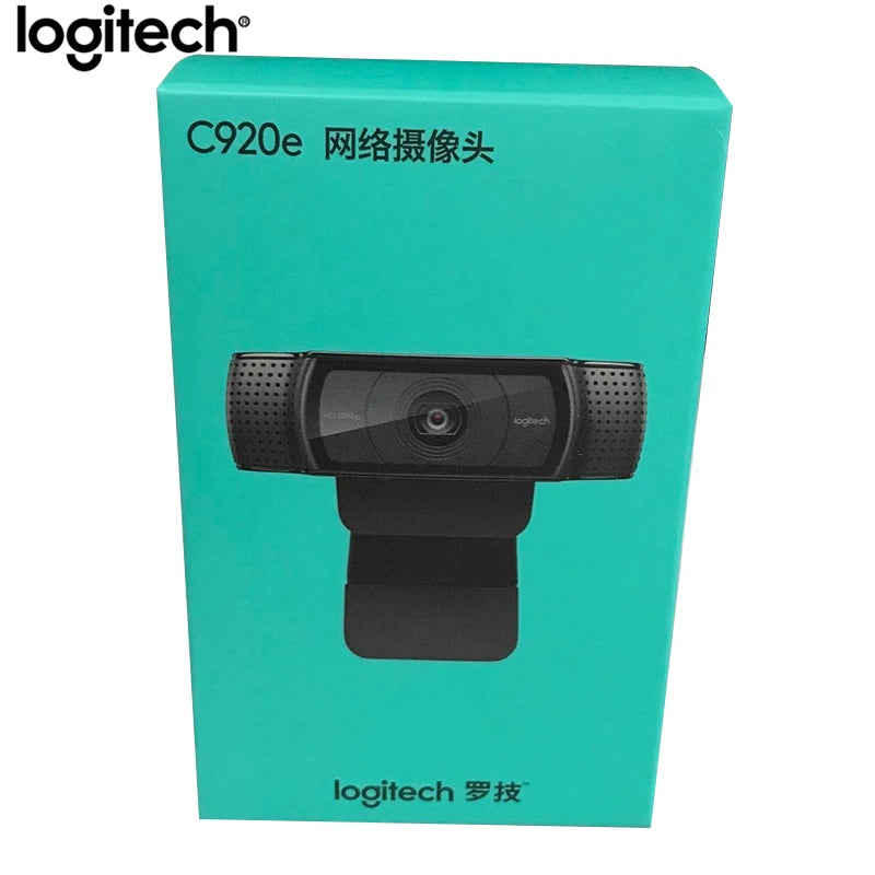 Logitech-webcam inteligente c920e hd pro para computador, usb, 1080p, gravação de vídeo, gravação, cmos, versão de atualização, cmos