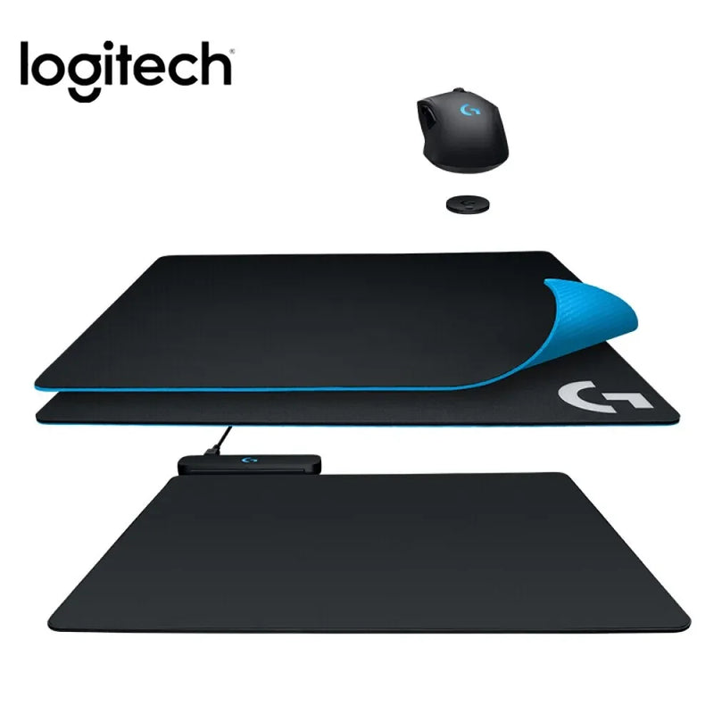 LogitechG-PowerPlay Mouse Pad de carregamento sem fio, preto, compatível com G Pro, G903, G703, G502, Lightspeed Gaming Mice