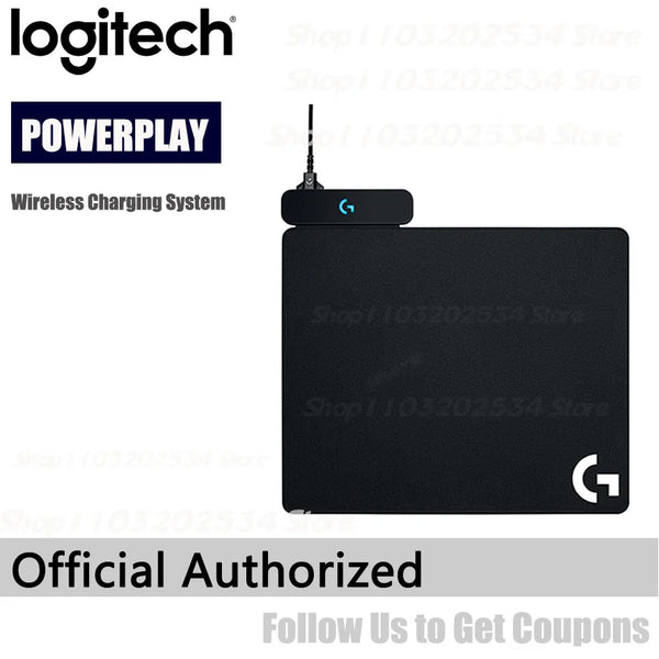 LogitechG-PowerPlay Mouse Pad de carregamento sem fio, preto, compatível com G Pro, G903, G703, G502, Lightspeed Gaming Mice