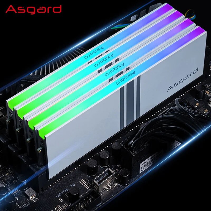 Memória RAM DDR4 para PC, 8GB x 2, 3200MHz, 3600MHz, CL14, RGB, Polar, Branco Desempenho de Overclocking para Desktop