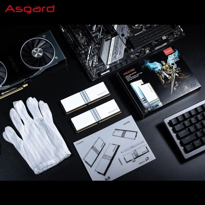 Memória RAM DDR4 para PC, 8GB x 2, 3200MHz, 3600MHz, CL14, RGB, Polar, Branco Desempenho de Overclocking para Desktop