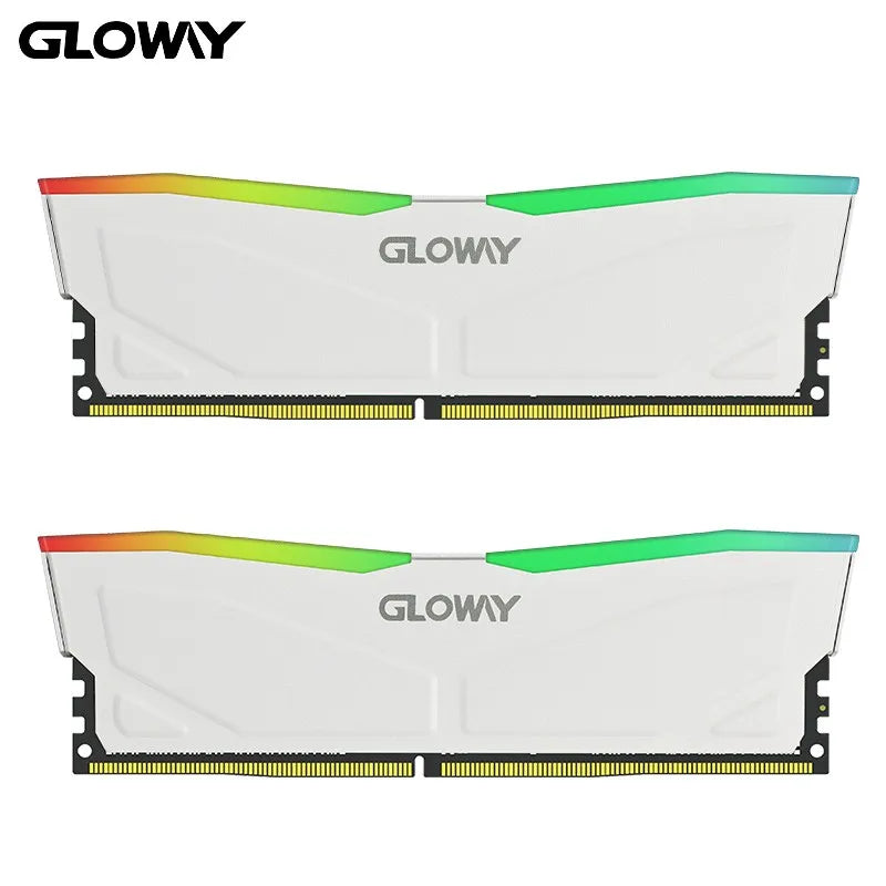Memória RAM Gloway-DDR4 RGB, RGB DDR4, Série Abyss, Memória Desktop Branca, 8G x 2, 16GB, 3200MHz, 3600MHz