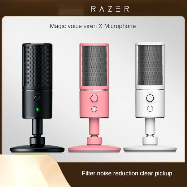 Microfone Supercardióide Razer-Seiren X, Padrão De Captura, Jogos De Computador, Esports, Âncora, Equipamento De Transmissão Ao Vivo