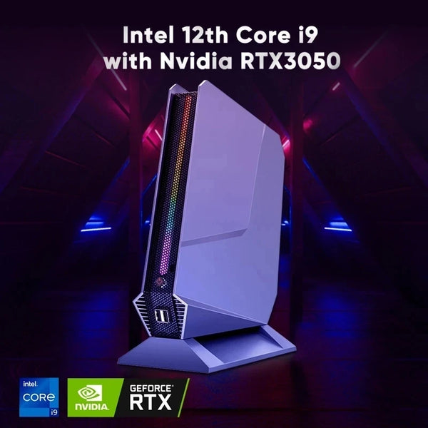 Mini computador de mesa para gamer, PC Core i9-12900H, i7 12700H, Nvidia RTX3050Ti, 2 * HDMI, 1 * Type-C, 2.5G LAN, PCIE 4.0, Wifi6, 12th Gen