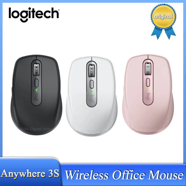 Mouse sem fio Logitech-mx 3s, 8000dpi, magspeed, smartShift, bluetooth, para escritório, rastreamento automático, clique silencioso, original