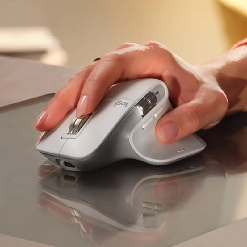 Mouse sem fio Logitech-mx master 3s para mac, 2.4ghz, dpi 8000, bluetooth, para jogos, escritório, macos, ipados