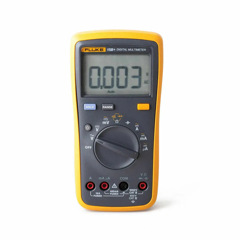 Multímetro Automático de Alcance Digital Fluke, Fluke 15B + Original, Testador de Tensão AC e Corrente DMM, Diodo DC R C