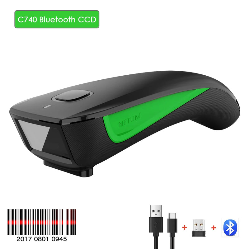 NETUM Scanner-scanner de código de barras 2d sem fio bluetooth, leitor qr de bolso com conexão bluetooth, pdpara pagamento móvel de vestuário e tabaco