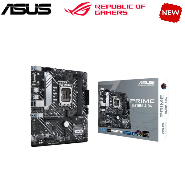 NOVA H610M Para ASUS PRIME H610M-A D4 LGA 1700 Motherboard Suporta CPU i3 i5 12400f H610 DDR4 12100f 12700f