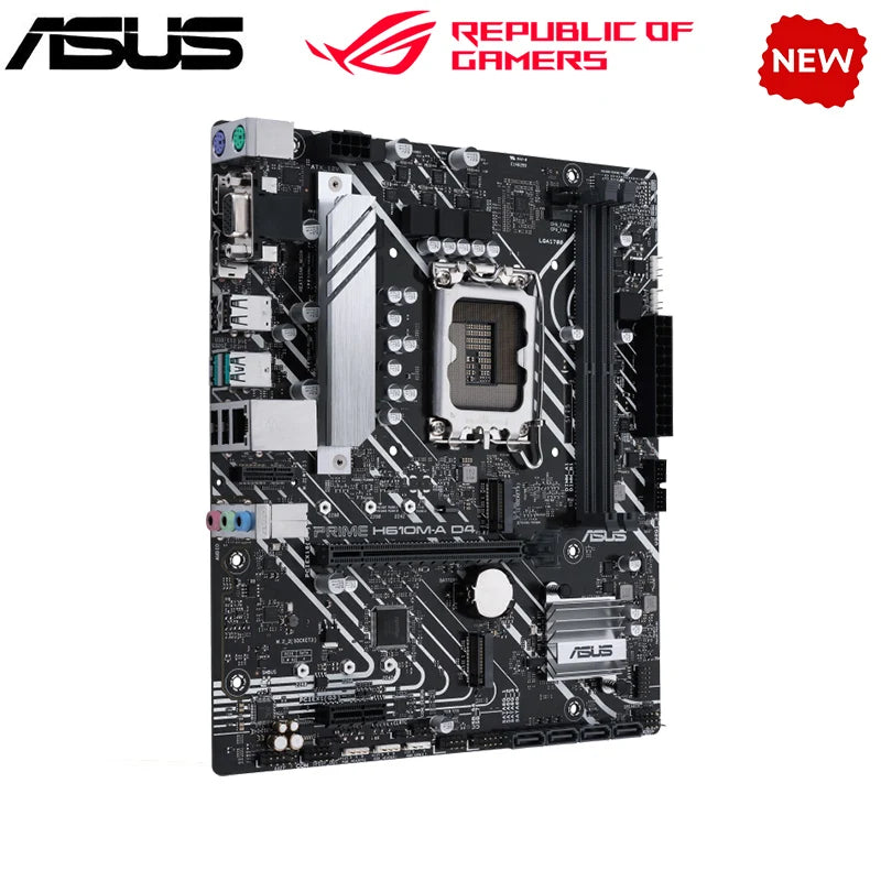 NOVA H610M Para ASUS PRIME H610M-A D4 LGA 1700 Motherboard Suporta CPU i3 i5 12400f H610 DDR4 12100f 12700f