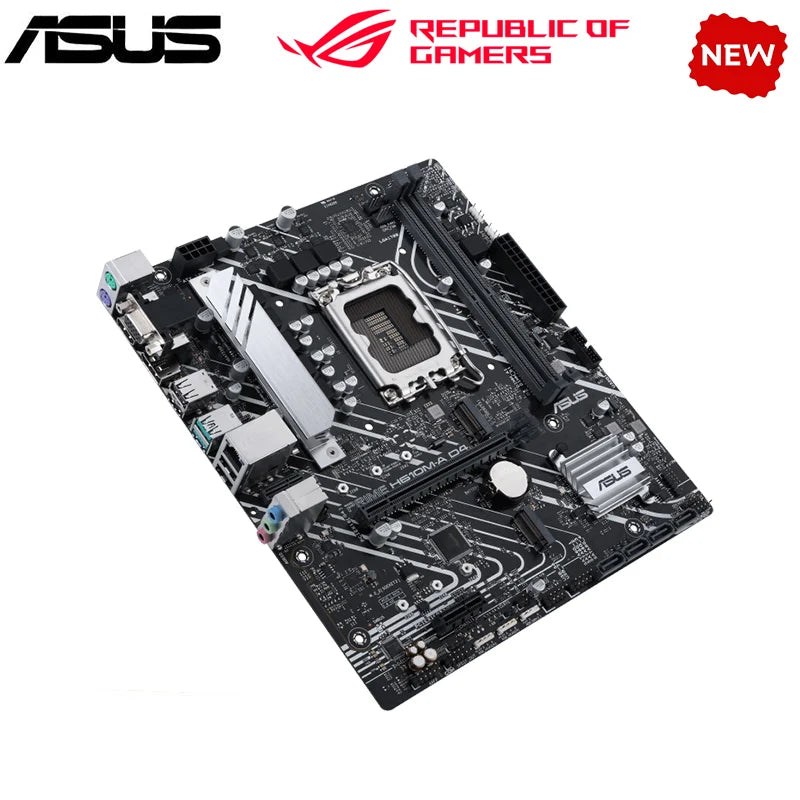 NOVA H610M Para ASUS PRIME H610M-A D4 LGA 1700 Motherboard Suporta CPU i3 i5 12400f H610 DDR4 12100f 12700f