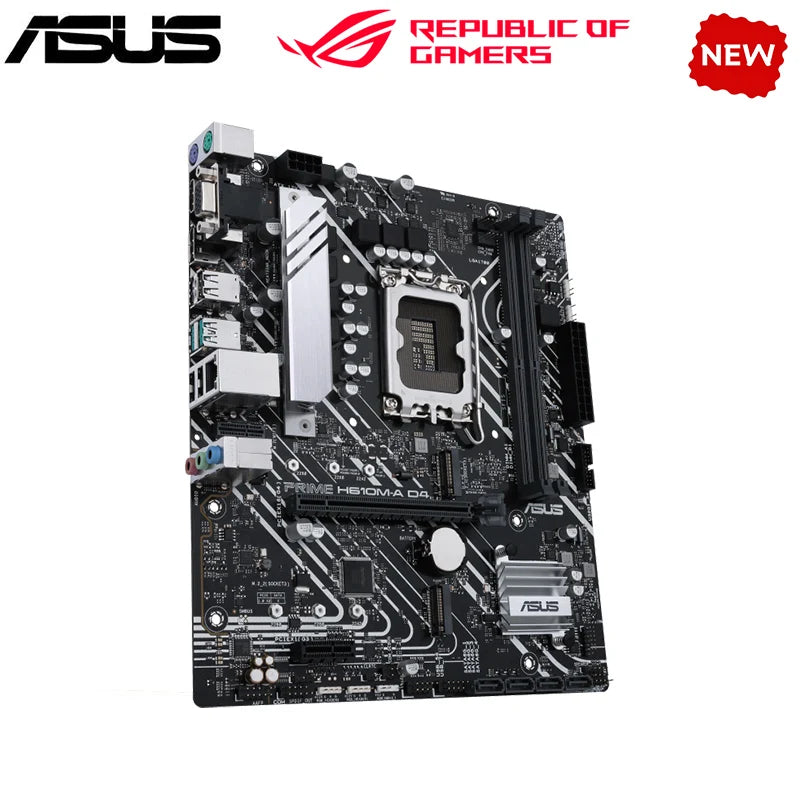 NOVA H610M Para ASUS PRIME H610M-A D4 LGA 1700 Motherboard Suporta CPU i3 i5 12400f H610 DDR4 12100f 12700f