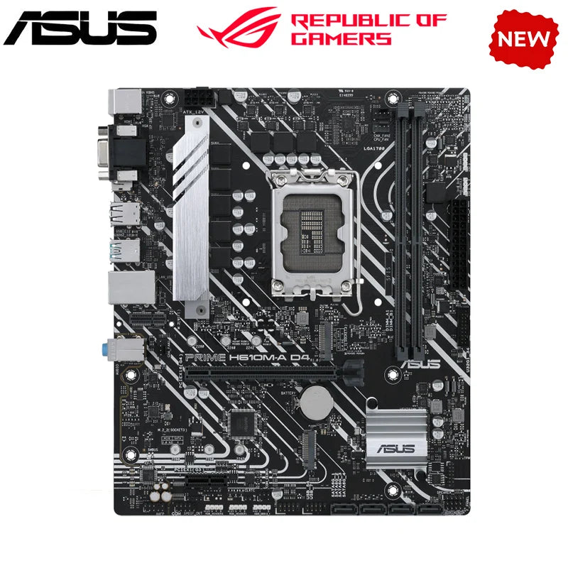 NOVA H610M Para ASUS PRIME H610M-A D4 LGA 1700 Motherboard Suporta CPU i3 i5 12400f H610 DDR4 12100f 12700f