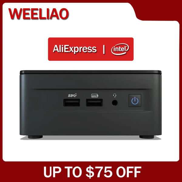 NUC12WSHi7 Intel NUC 12 Pro Mini PC Desktop, Wall Street Canyon Core™Intel Iris i7-1260P i7-1260P®Xe gráficos 4p + 8e 16 threads 35w tdp