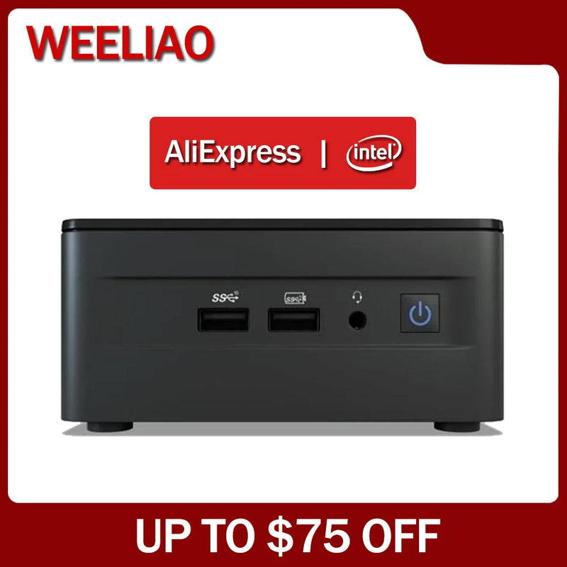 NUC12WSHi7 Intel NUC 12 Pro Mini PC Desktop, Wall Street Canyon Core™Intel Iris i7-1260P i7-1260P®Xe gráficos 4p + 8e 16 threads 35w tdp