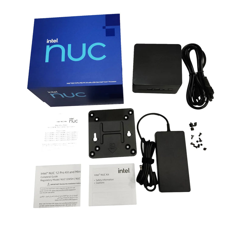 NUC12WSHi7 Intel NUC 12 Pro Mini PC Desktop, Wall Street Canyon Core™Intel Iris i7-1260P i7-1260P®Xe gráficos 4p + 8e 16 threads 35w tdp