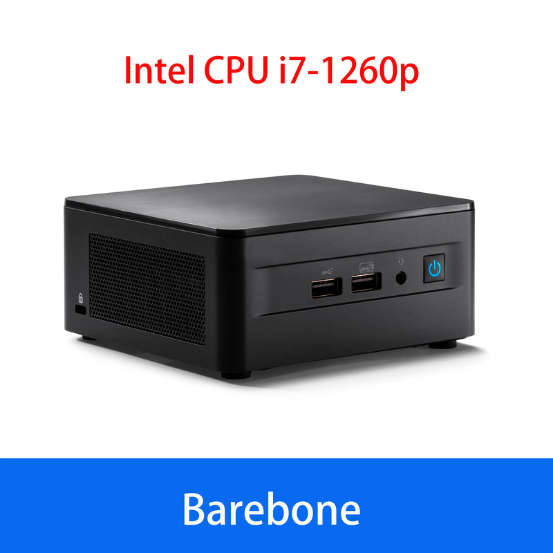 NUC12WSHi7 Intel NUC 12 Pro Mini PC Desktop, Wall Street Canyon Core™Intel Iris i7-1260P i7-1260P®Xe gráficos 4p + 8e 16 threads 35w tdp
