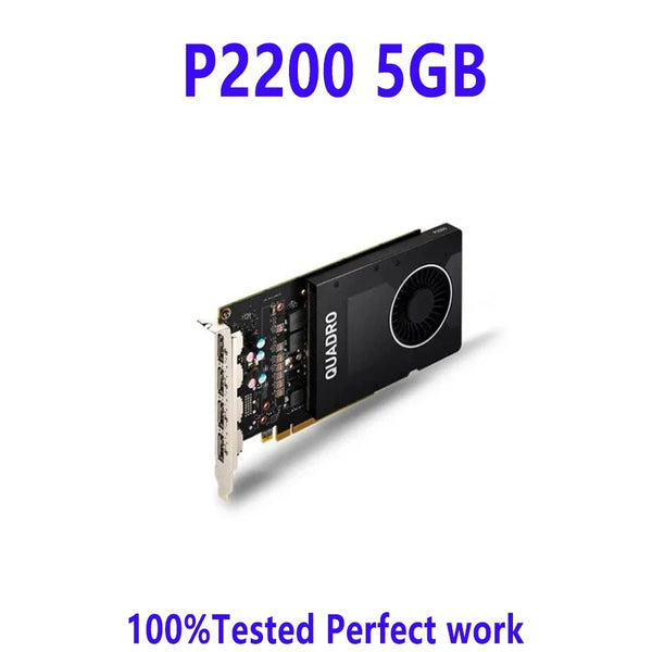 NVIDIA-Placa Gráfica Quadro P2200, Profissional Workstation Placa de Vídeo, 5GB, 160Bit, GDDR5, PCI Express, 3.0x16