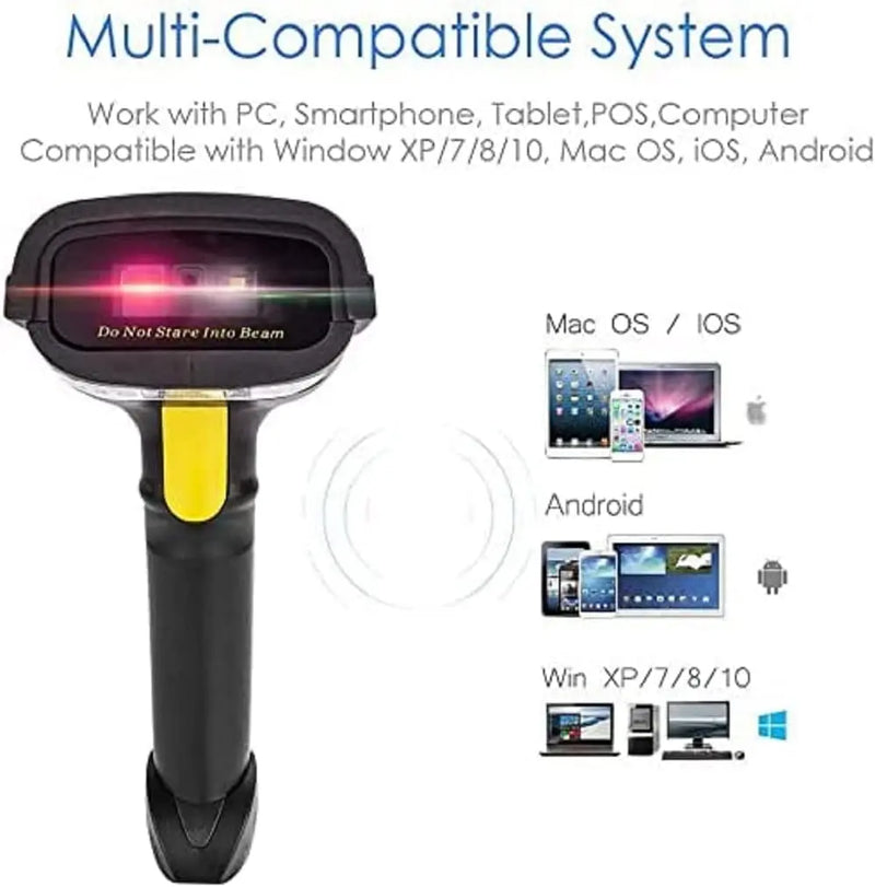 Netum-Barcode Scanner sem fio para pagamento móvel, 2D Bar Code Reader, Bluetooth, QR NT-1228BL, 2D