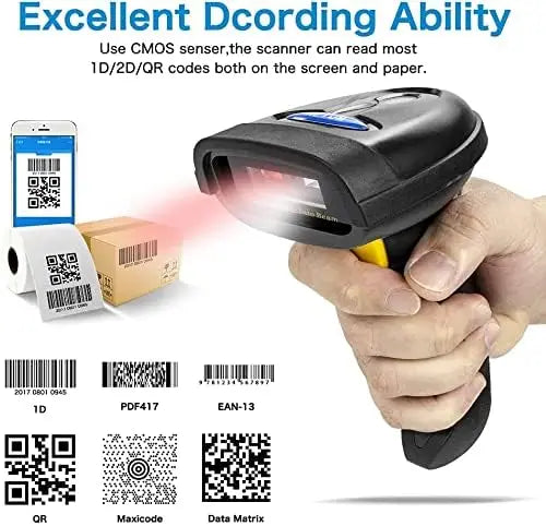 Netum-Barcode Scanner sem fio para pagamento móvel, 2D Bar Code Reader, Bluetooth, QR NT-1228BL, 2D