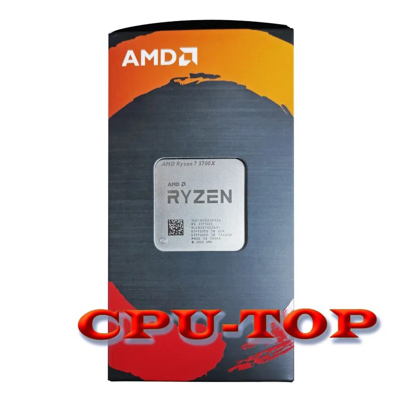Novo amd ryzen 7 5700x r7 5700x 3.4 ghz 8 núcleo 16 rosca 65w processador cpu l3 = 32m 100-000000926 am4 soquete sem ventilador