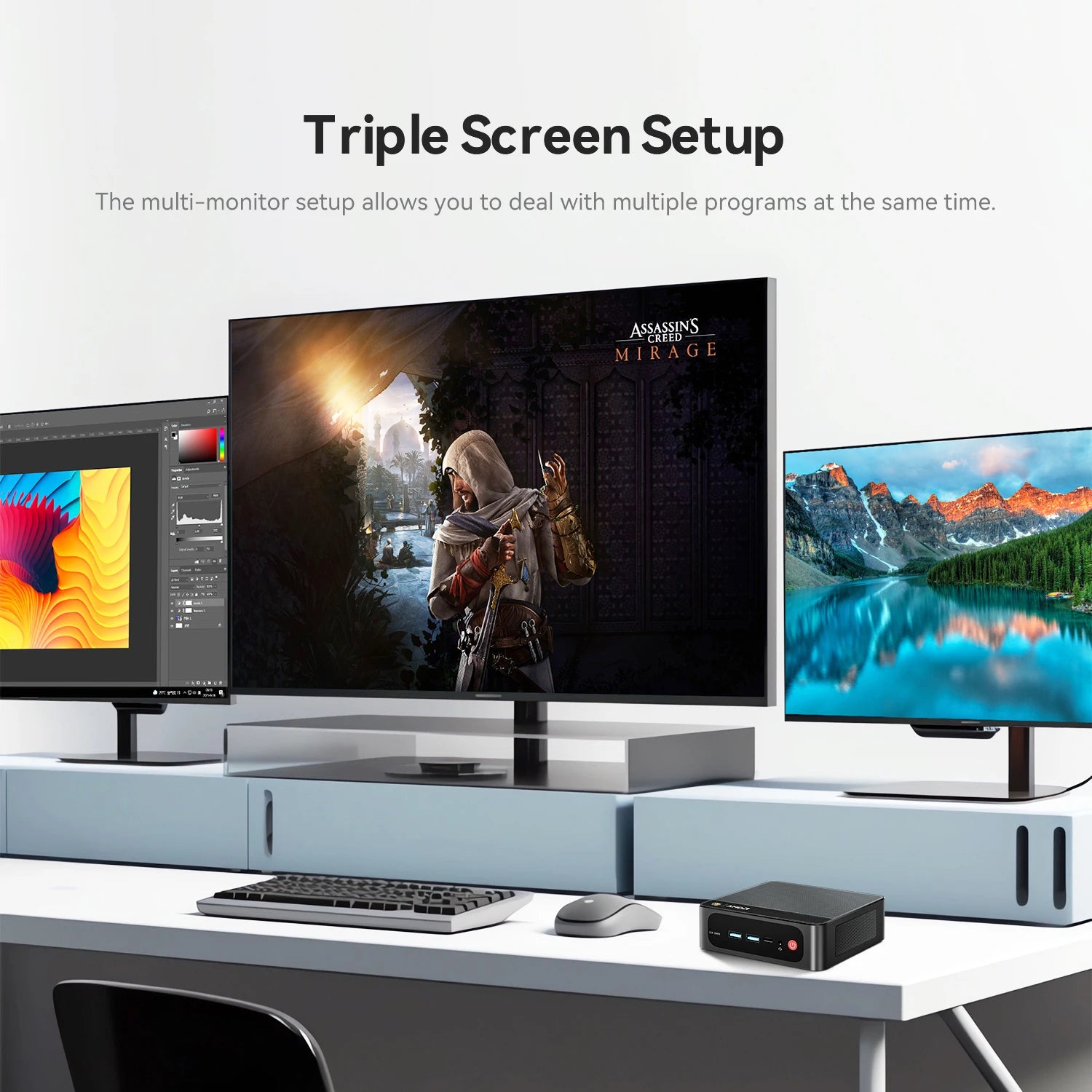 Novo beelink mini pc ser5 pro amd ryzen7 5850u ddr4 16g ram 500g rom m.2 nvme ssd wifi6 4k tipo-c jogos mini computador desktop