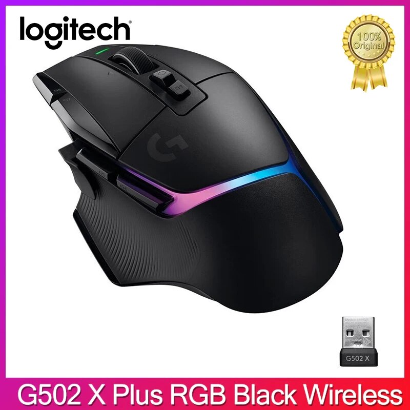 Novo original logitech g502 herói lightspeed sem fio gaming mouse sem fio 2.4ghz herói 16000dpi rgb adequado para e-esportes gamers