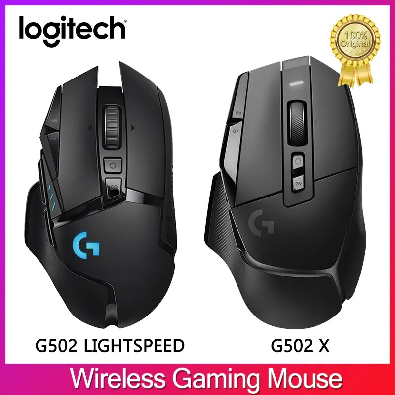 Novo original logitech g502 herói lightspeed sem fio gaming mouse sem fio 2.4ghz herói 16000dpi rgb adequado para e-esportes gamers