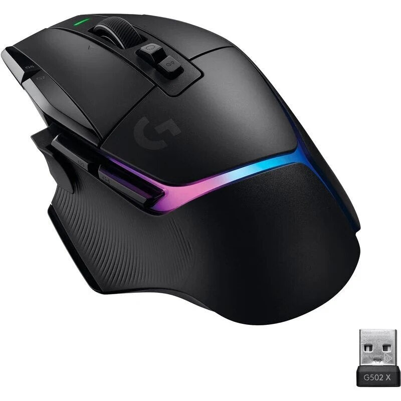 Novo original logitech g502 herói lightspeed sem fio gaming mouse sem fio 2.4ghz herói 16000dpi rgb adequado para e-esportes gamers