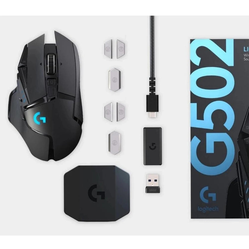Novo original logitech g502 herói lightspeed sem fio gaming mouse sem fio 2.4ghz herói 16000dpi rgb adequado para e-esportes gamers