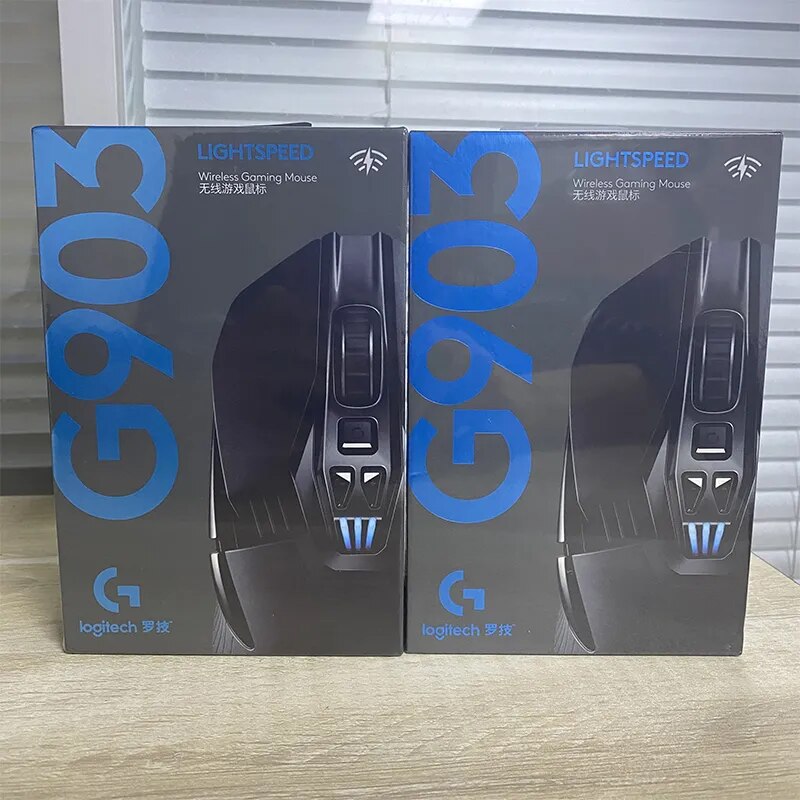 Novo original logitech g903 herói lightspeed sem fio gaming mouse rgb 16000dpi versão atualizada adequado para e-esportes gamers