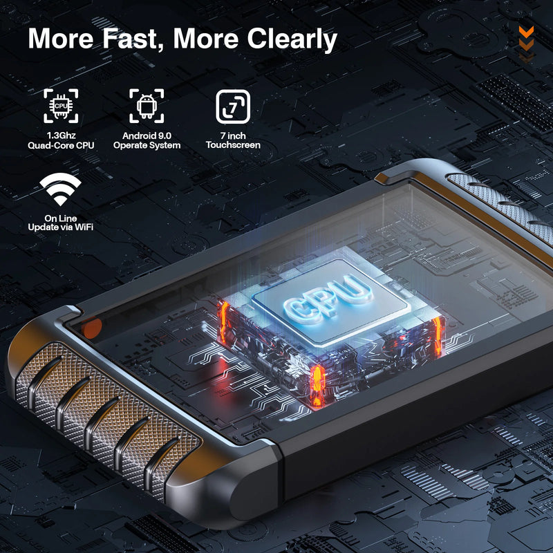 O varredor do carro do Foxwell-NT809 OBD2, todo o leitor de código do sistema, teste bi-direcional, 30 restauram o serviço, ferramentas mecânicas automotivos, 2024