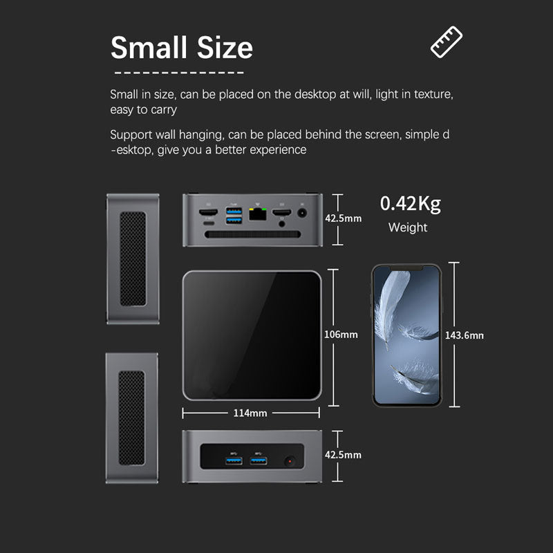 AMD5600H Minicomputer mainframe minicomputer office minicomputer box quasi-system minipc