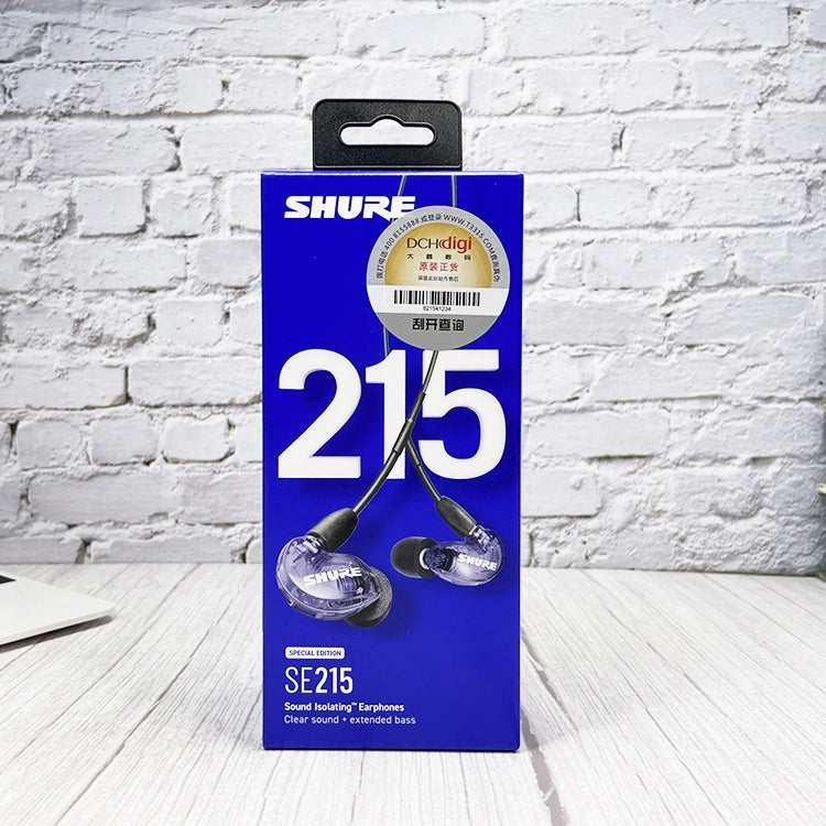 Shure/ Shure SE215 in-ear Cable Game Music hifi monitor wire-controlled talk headphones with microphone