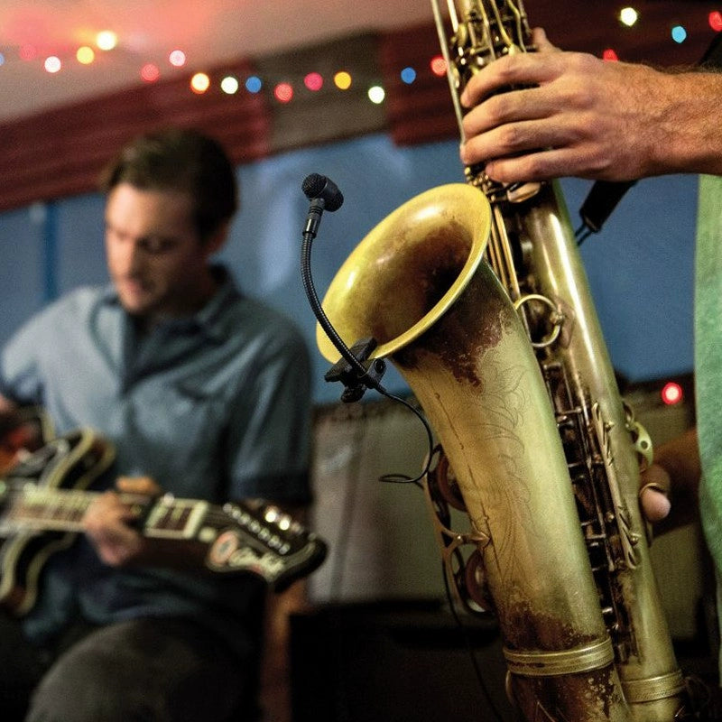 Shure/ Shure PGA98H capacitive instrument microphone brass saxophone performance recording live microphone