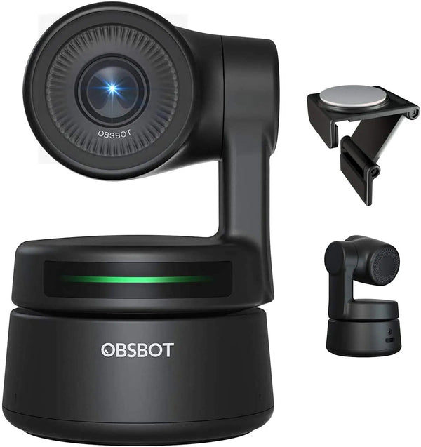 OBSBOT-Pequena webcam PTZ alimentada por IA, 1080P HD, Auto-Frame para bate-papo por vídeo, reunião online, aula online, transmissão ao vivo
