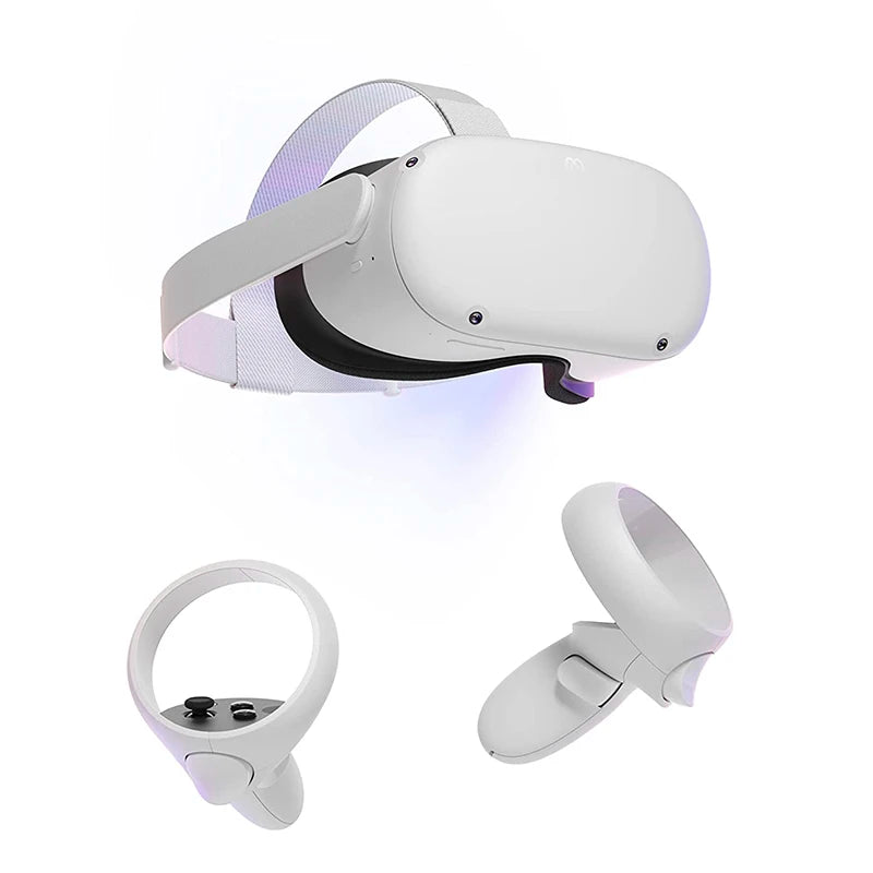 Oculus-Quest 2 tudo em um VR Headset, 5,5 "Display, taxa de atualização 90Hz, óculos 3D, 64 GB, 128 GB, 256 GB de memória