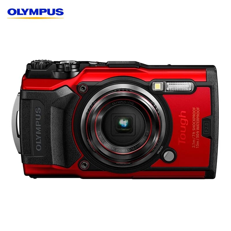 Olympus resistente TG-7 câmera de ação digital à prova d50 água 50 pés f2.0 lente 8x zoom 4k 120fps volta iluminado cmos